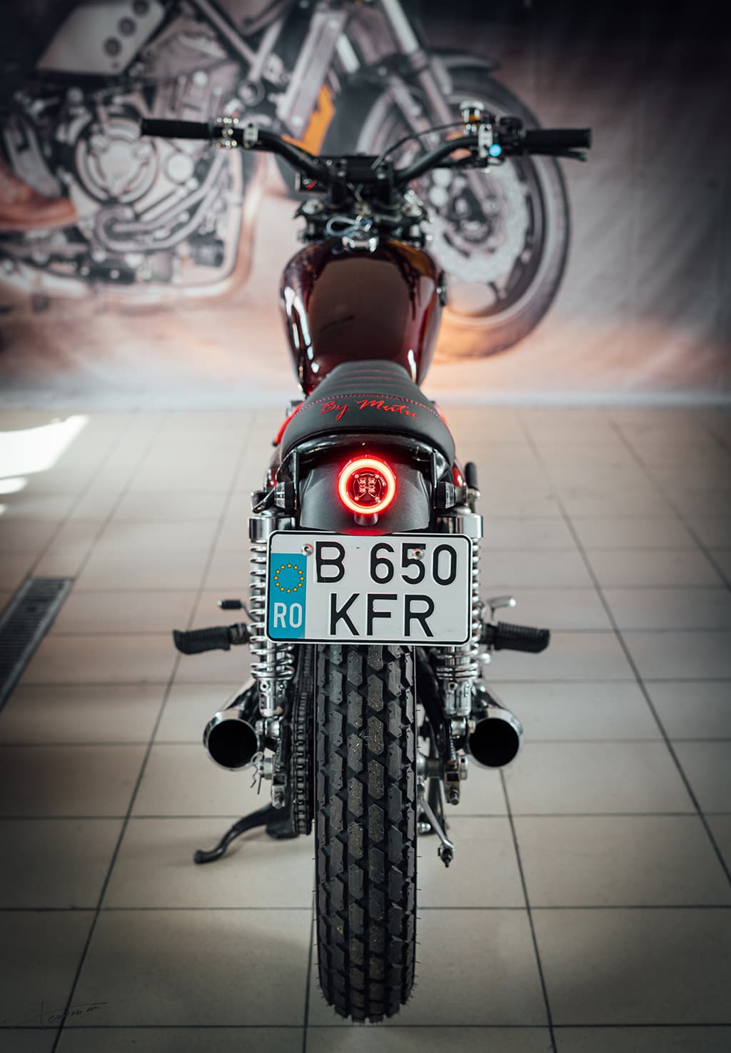 Motocicletă în lucru la KFR Motors